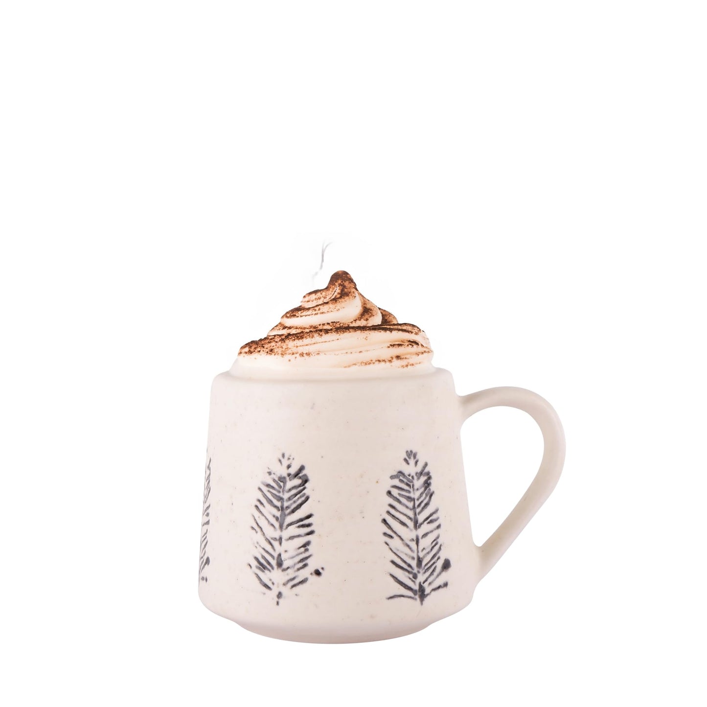 Exotic Elements Premium Handcrafted Stoneware Ceramic Coffee Mug | Perfect for Tea, Coffee, Cappuccino, Latte | 400ML (Snowy White)