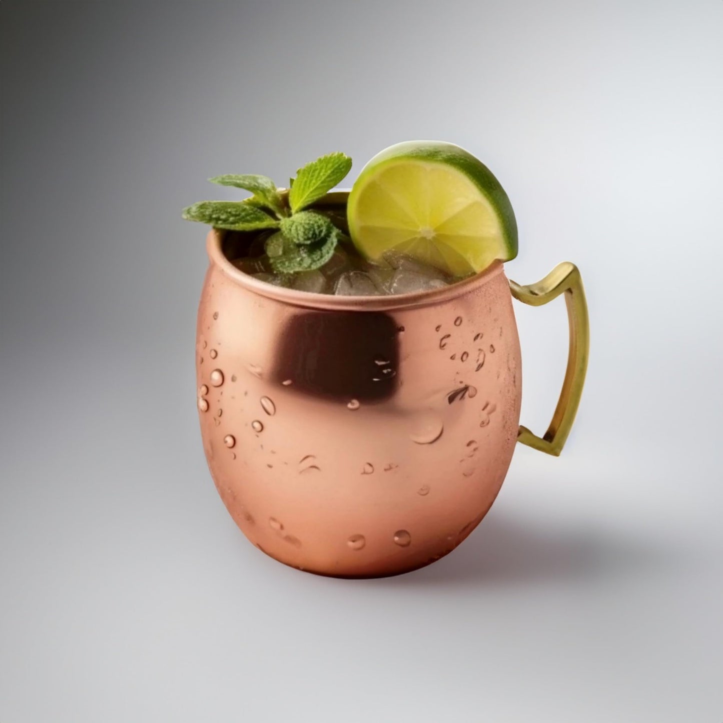Exotic Elements Cocktail & Beer Mugs | 100% Pure Copper with Copper Coating inside | Set of 2, 550ML each (Plain Finish)