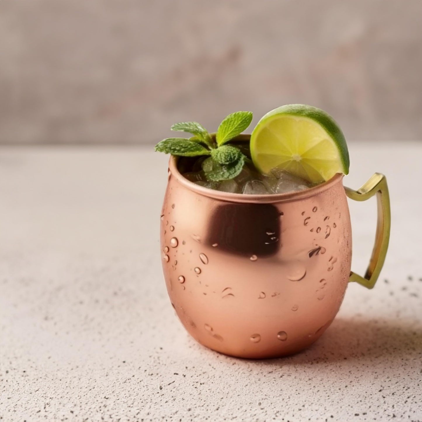 Exotic Elements Cocktail & Beer Mugs | 100% Pure Copper with Copper Coating inside | Set of 2, 550ML each (Plain Finish)